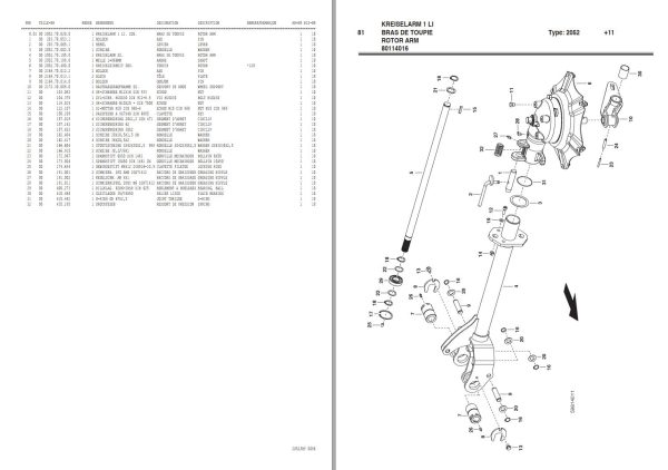 Pottinger Agricultural Hit 4.54 Parts Catalog 1