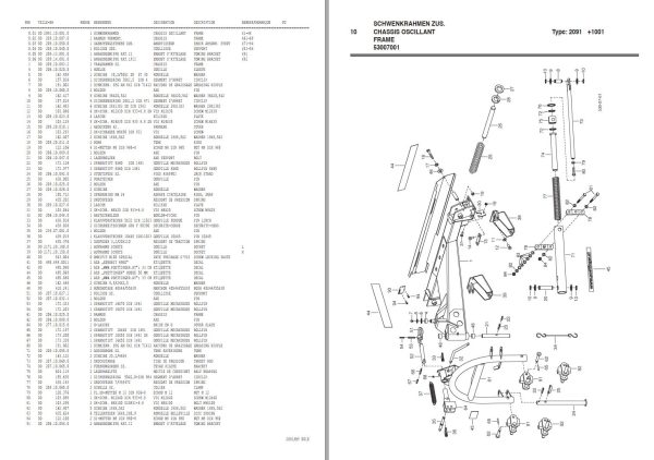 Pottinger Agricultural Hit 690 N NZ Parts Catalog 1