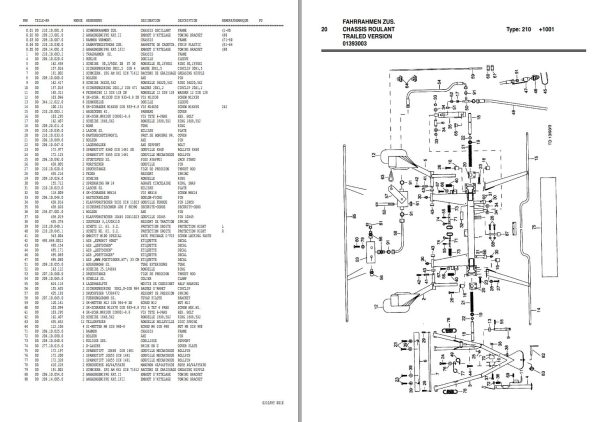 Pottinger Agricultural Hit Eurohit 80 AZ NZ Parts Catalog 1