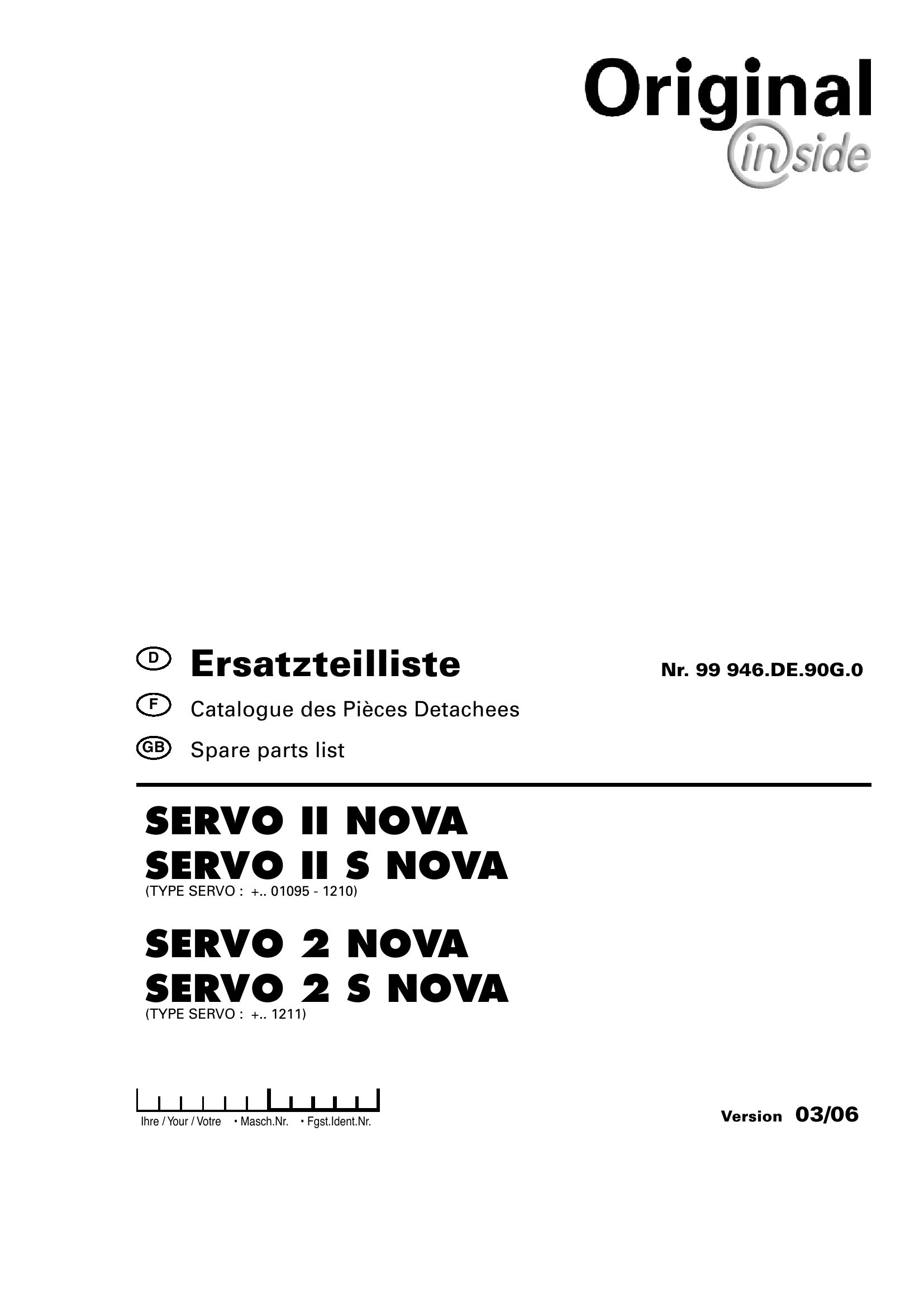 Pottinger Agricultural II 2 S Nova Parts Catalog