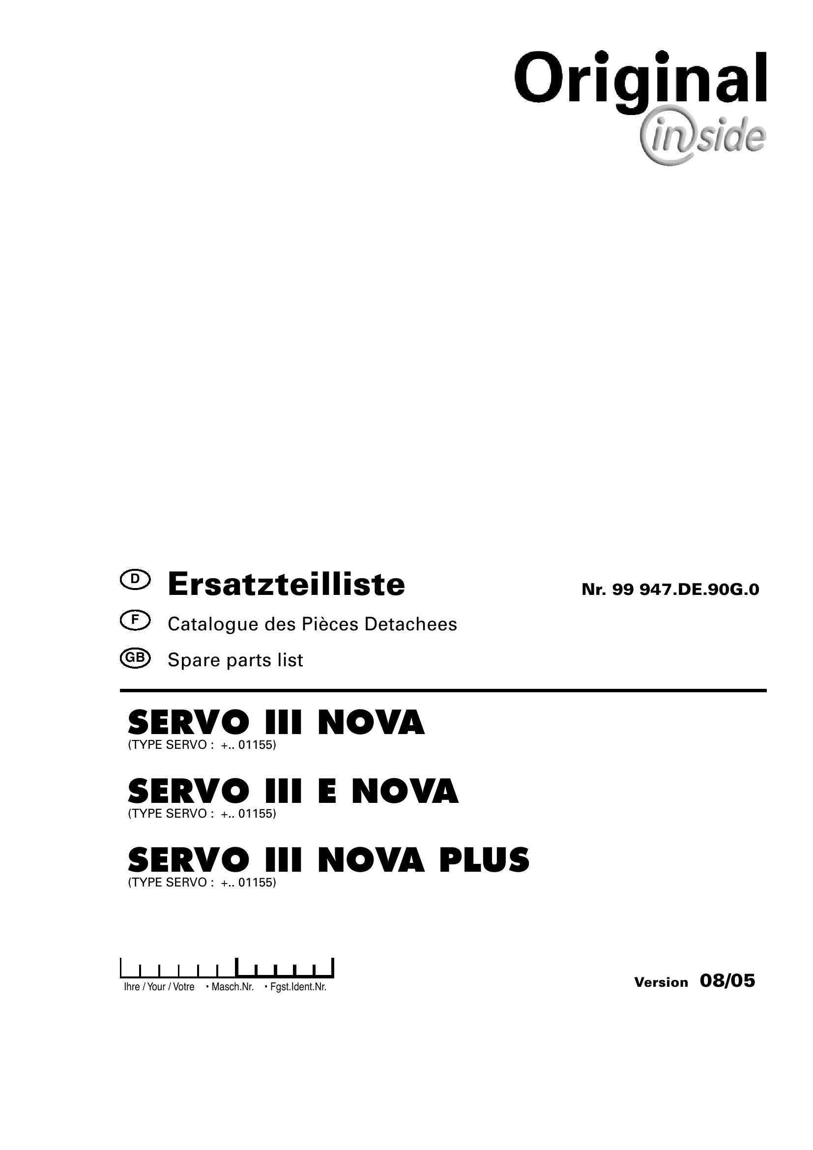 Pottinger Agricultural III E Nova Plus Parts Catalog