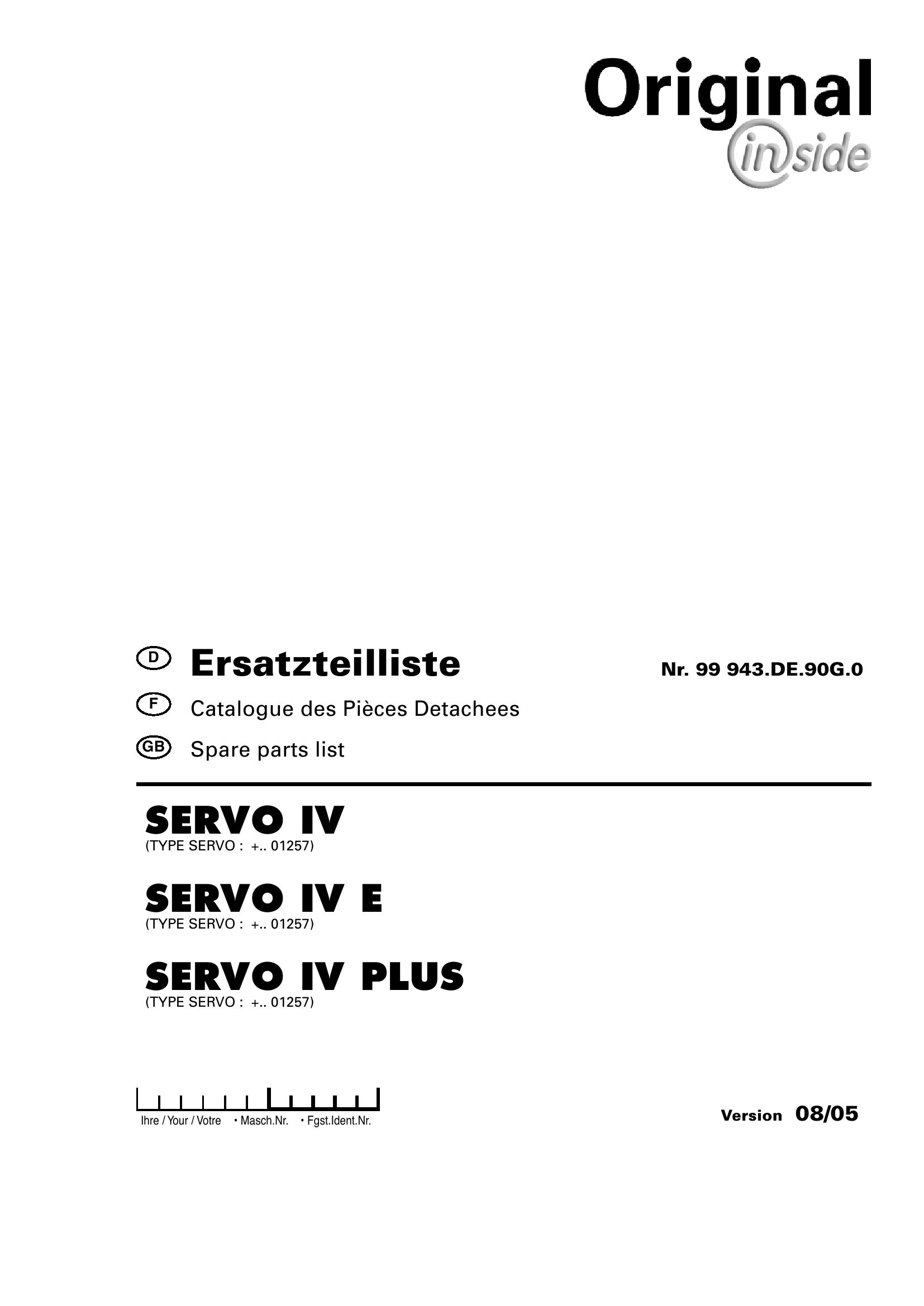 Pottinger Agricultural IV E Plus Parts Catalog