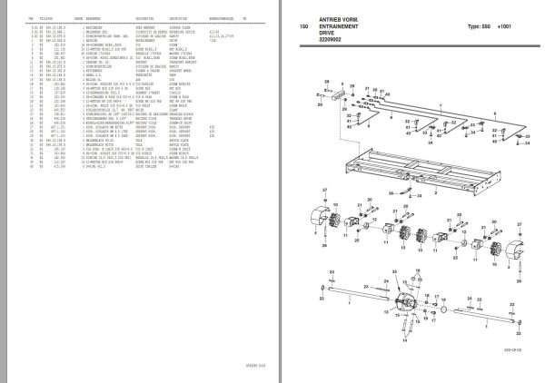 Pottinger Agricultural Jumbo 7200 Profiline Parts Catalog 1