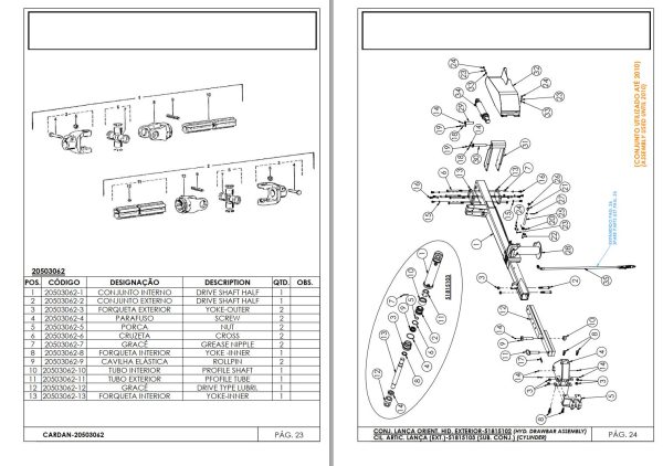 Pottinger Agricultural MEX 6 Mais Parts Catalog 1
