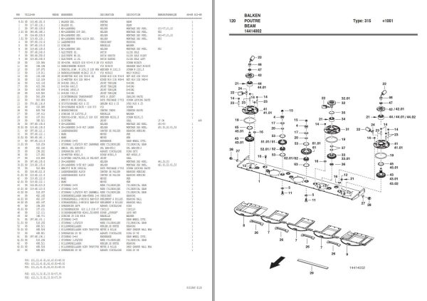 Pottinger Agricultural Nova Alpin 221 Parts Catalog 1