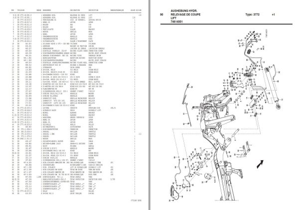 Pottinger Agricultural Novacat 262 Parts Catalog 1