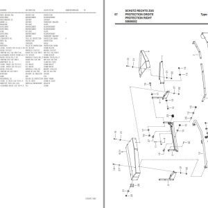 Pottinger Agricultural Novacat 350 Heck Parts Catalog 1