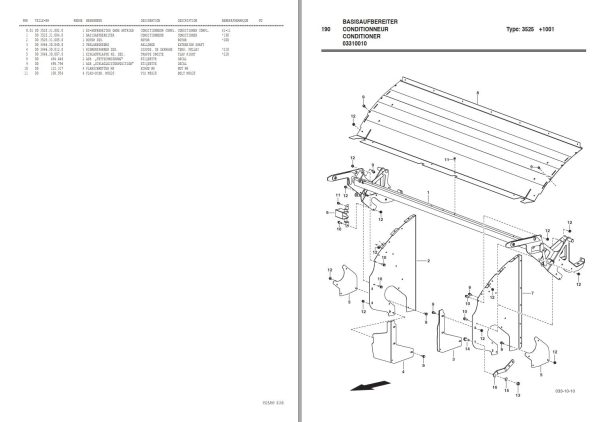 Pottinger Agricultural Novacat 3507 T Parts Catalog 1