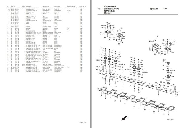 Pottinger Agricultural Novacat 352 ED RC Parts Catalog 1