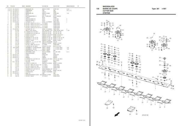 Pottinger Agricultural Novacat 356 F Parts Catalog 1