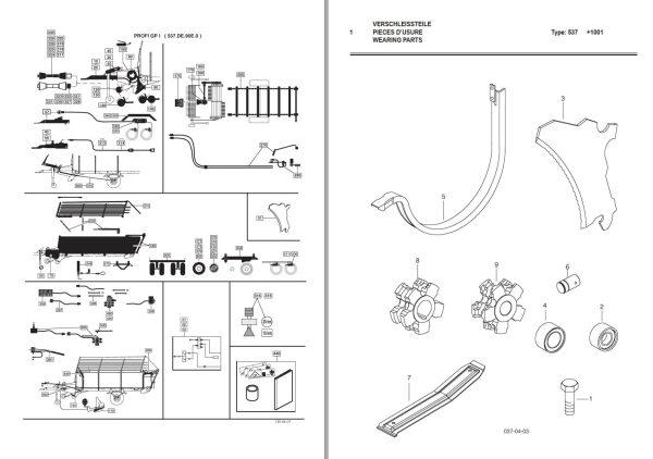 Pottinger Agricultural Profi GP 1 Parts Catalog 1
