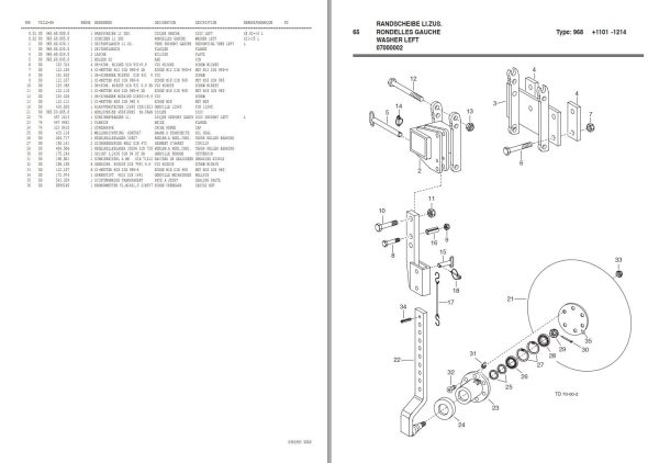Pottinger Agricultural Synkro 4700 SH Parts Catalog 1