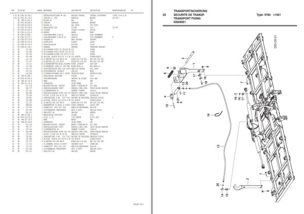 Pottinger Agricultural Synkro 5003 K Parts Catalog 1