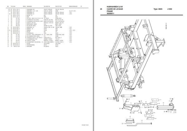 Pottinger Agricultural Terrasem 4000 T Parts Catalog 1