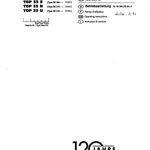 Pottinger Agricultural Top 28 33 U E N Parts Catalog