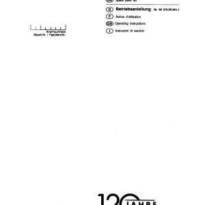 Pottinger Agricultural Top 38 N Parts Catalog