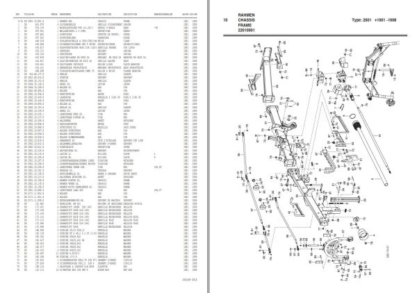 Pottinger Agricultural Top 852 C s line Parts Catalog 1