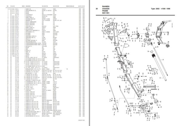 Pottinger Agricultural Top 972 C s line Parts Catalog 1