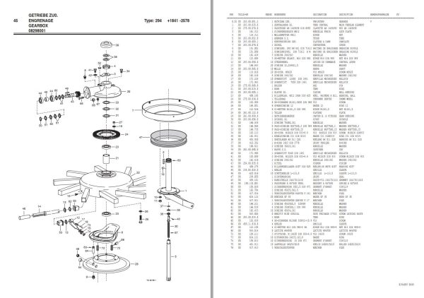 Pottinger Agricultural Top Eurotop 340 Parts Catalog 1
