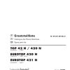 Pottinger Agricultural Top Eurotop 420 421 N Parts Catalog