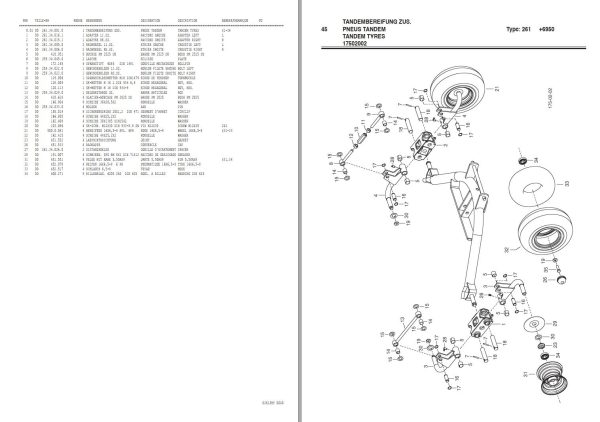 Pottinger Agricultural Top Eurotop 420 421 N Parts Catalog 1