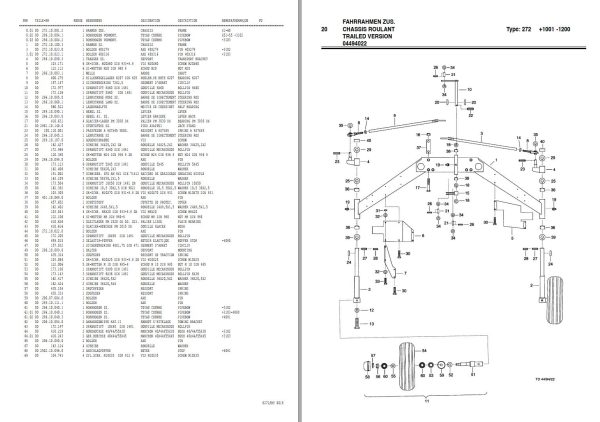 Pottinger Agricultural Top Eurotop 650 651 Multitast Parts Catalog 1
