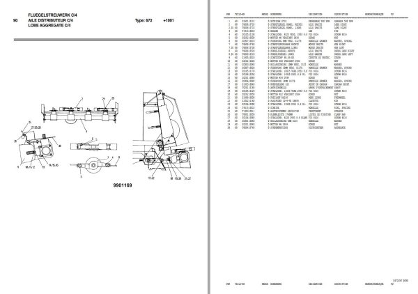 Pottinger Agricultural Twist 10001 TD Parts Catalog 1
