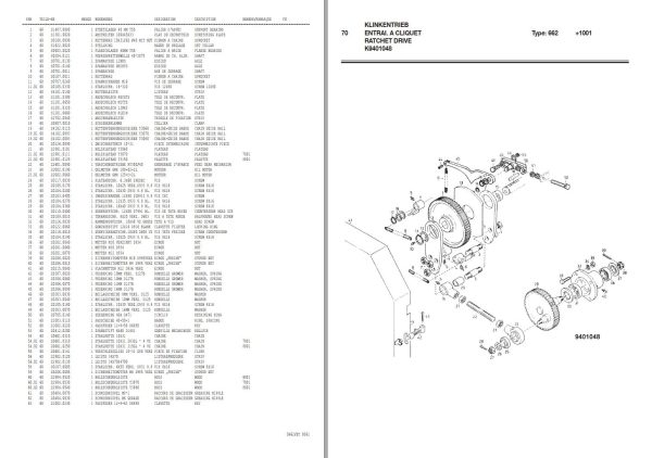 Pottinger Agricultural Twist 7001 Parts Catalog 1