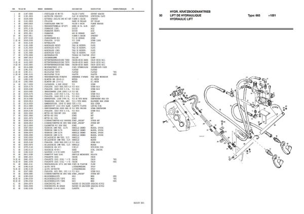 Pottinger Agricultural Twist 8001 TD Parts Catalog 1