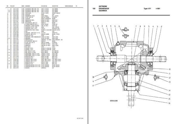 Pottinger Agricultural Twist 9001 TD Parts Catalog 1