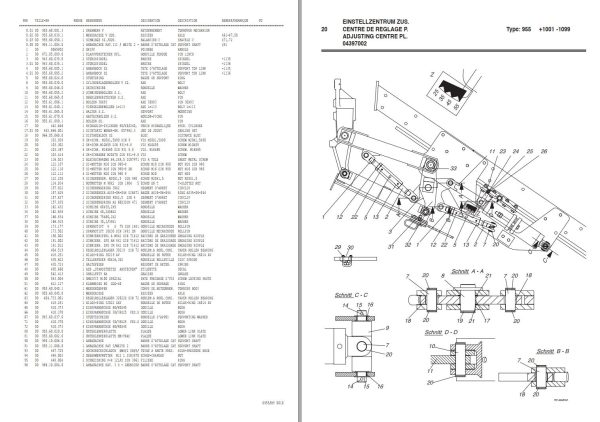 Pottinger Agricultural V E 55 Plus Parts Catalog 1