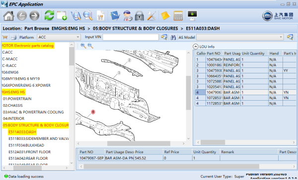 SAIC MOTOR EPC Update 05.2024 Electronic Parts Catalog 2