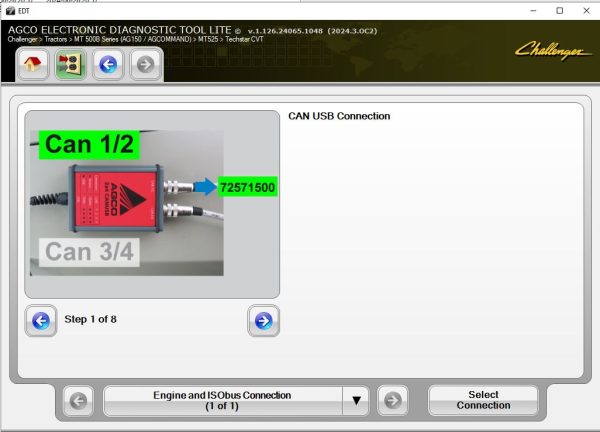 Tool AGCO EDT V1.126.24065.1048 2024.3.OC2 07.2024 Diagnostic Solution 8