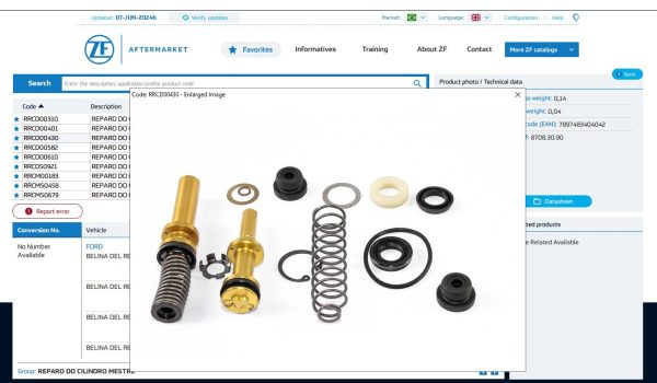 ZF AFTER MARKET Lemforder Sachs TRW Lucas EPC 06.2024 Parts Catalogue 3