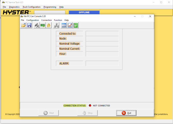 Zapi PC Can Console 2.20 Programming work with Hyster and Yale PC Service Tool 2