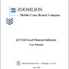 Zoomlion Load Moment Indicator QUY260 User Manual