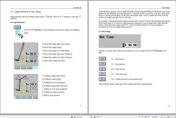 Zoomlion Load Moment Indicator QUY260 User Manual 1