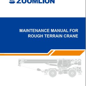 Zoomlion Rough Terrain Crane Maintenance and Service Manual