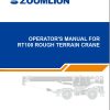 Zoomlion Rough Terrain Crane RT100 Operation Manual