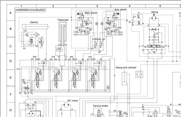 Zoomlion Rough Terrain Crane RT35 Hydraulic Schematic