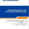 Zoomlion Rough Terrain Crane RT55 Operation Manual