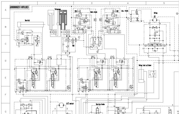Zoomlion Rough Terrain Crane RT60 Hydraulic Schematic
