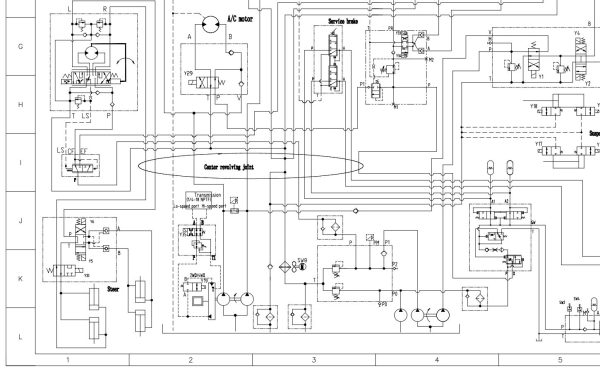 Zoomlion Rough Terrain Crane RT60 Hydraulic Schematic 1