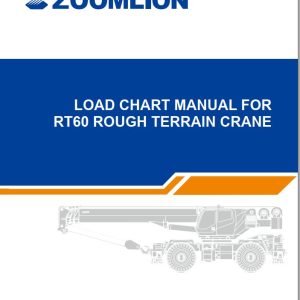 Zoomlion Rough Terrain Crane RT60 Load Chart Manual