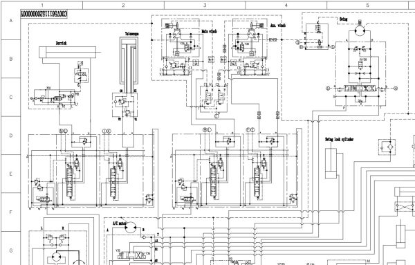 Zoomlion Rough Terrain Crane RT75 Hydraulic Schematic