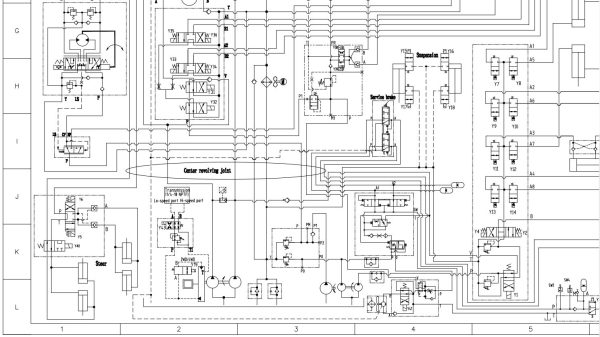 Zoomlion Rough Terrain Crane RT75 Hydraulic Schematic 1