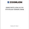 Zoomlion Rough Terrain Crane RT75 Parts Manual