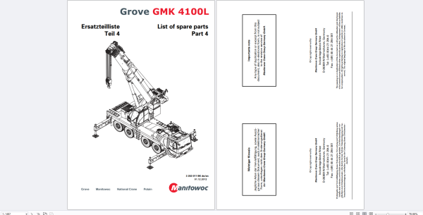 Grove Crane 17.1 Gb GMK Series Collection Parts Document PDF 3 1