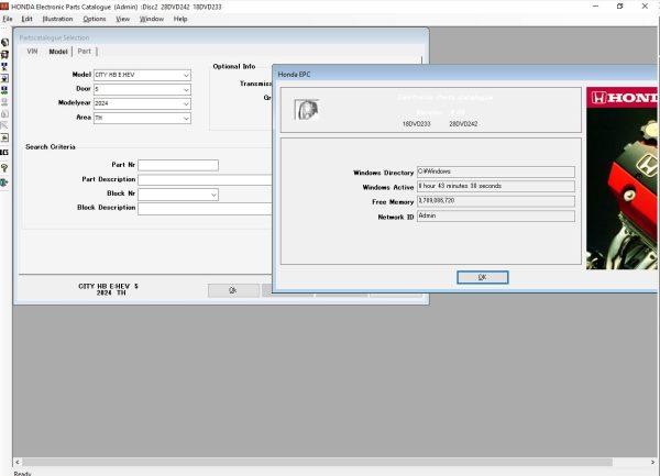Honda General EPC 01.2024 Spare Parts List 0