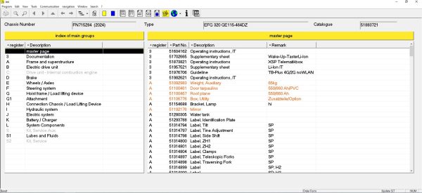 JUNGHEINRICH JETI ForkLift ET v4.37 Updated 527 08.2024 Spare Parts Catalog 4